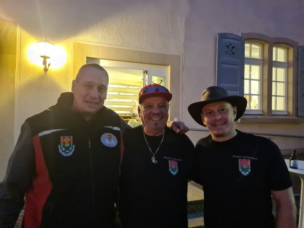 Michael Hecht, Karl-Heinz Klein und Arthur Rehl nach dem erfolgreichen 2ten Platz