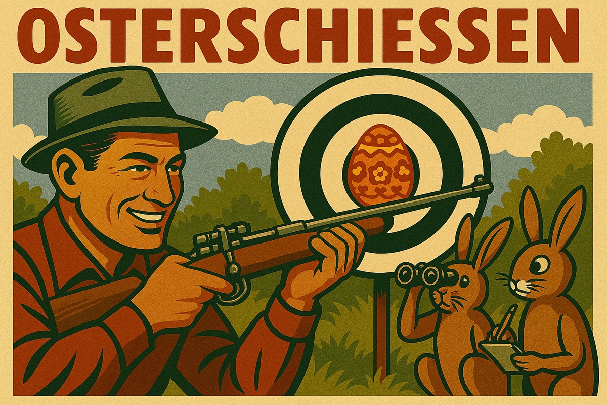 Osterschießen (KI-generiert)