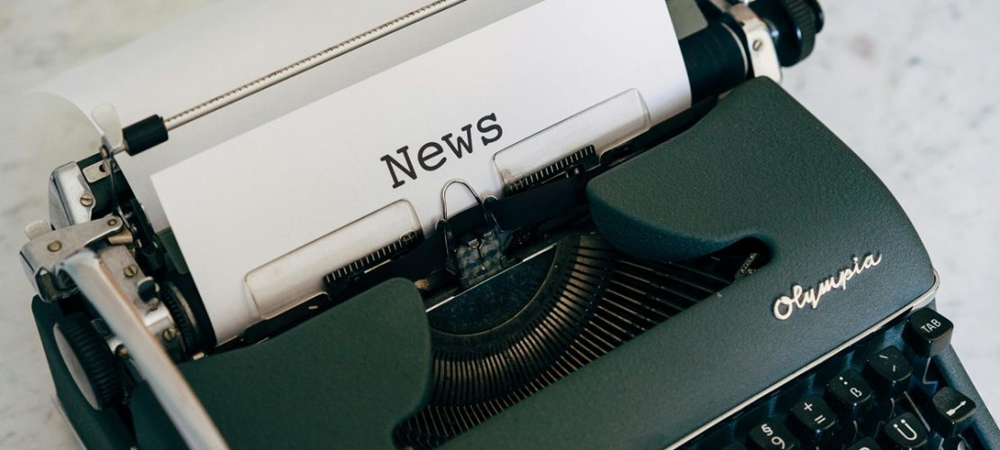 Schreibmaschine mit News