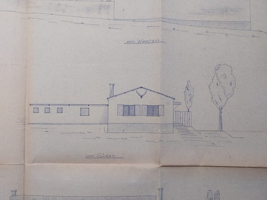 Schützenhaus Plan von 1953